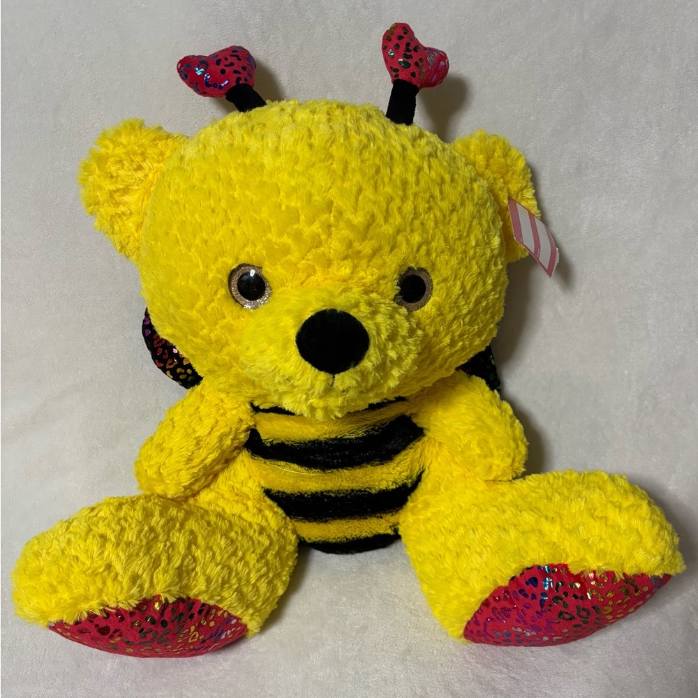 Yellow and Black Bumblebee Plush Toy